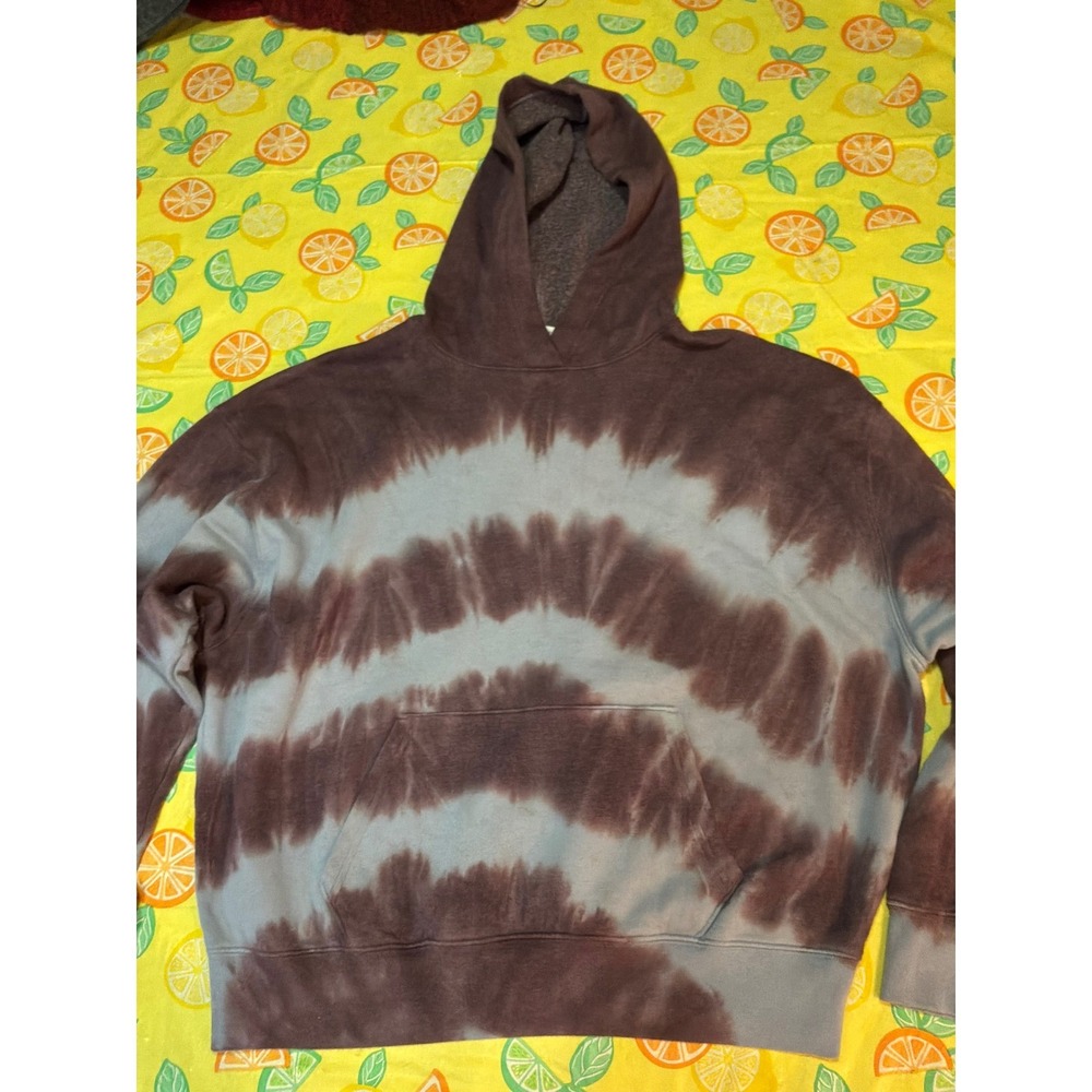 Tie-Dye Womens PINK Victoria's Secret Pullover Hoodie Small Purple